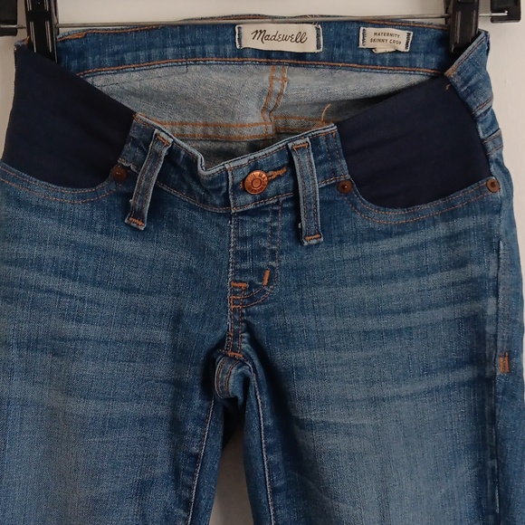 Madewell Maternity Skinny  Cropped Jeans  #2220 - Picture 5 of 6